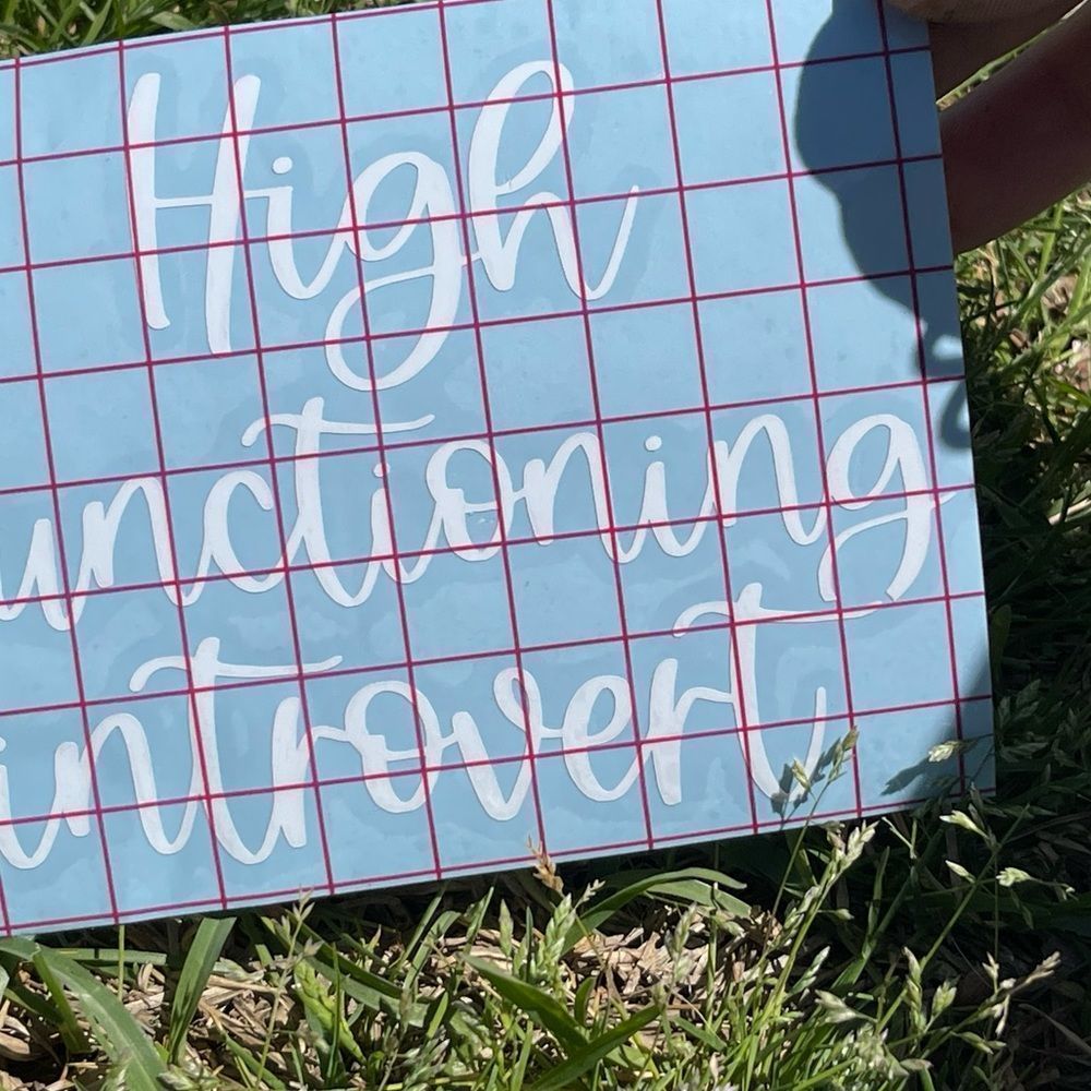 High Functioning Introvert Car Decal - Picture 2 of 10